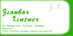 zsombor kintner business card